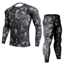 Load image into Gallery viewer, New Fitness Camo T Shirt Men Compression Shirt