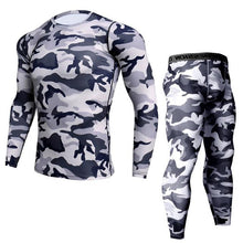 Load image into Gallery viewer, New Fitness Camo T Shirt Men Compression Shirt