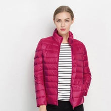 Load image into Gallery viewer, Women Winter Coat New Ultra Light White Duck