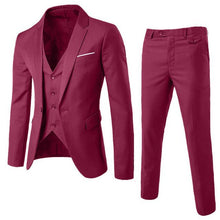 Load image into Gallery viewer, Men Blazer Suit Set Man Male Tuxedo Trouses