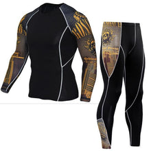 Load image into Gallery viewer, Thermal Mens Underwear   Long Sleeve Fitness Tights