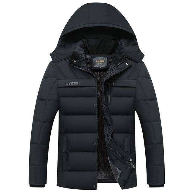 Winter Jacket Men -20 Degree Thicken Warm Parkas Hooded Coat