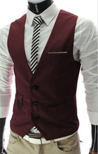 Load image into Gallery viewer, New Arrival Dress Vests For Men Slim Fit Mens