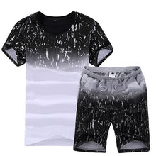 Load image into Gallery viewer, Summer new men's short-sleeved T-shirt Korean sports suit clothes men's casual sports suit