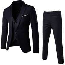Load image into Gallery viewer, Laamei Men&#39;s Business Groomsman Suit Pants Vest Sets