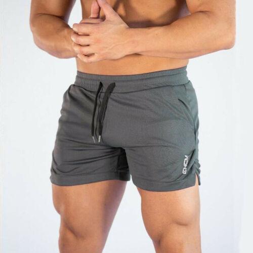 Men Fitted Board Shorts Bodybuilding Workout Tight Lifting
