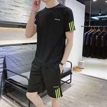 Load image into Gallery viewer, Men's Tracksuit Summer Men 2 Piece Set Short