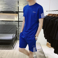 Load image into Gallery viewer, Men's Tracksuit Summer Men 2 Piece Set Short