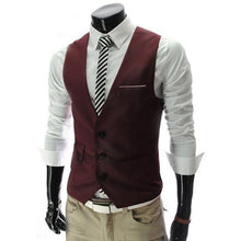 Load image into Gallery viewer, New Men Dress Vests For Men Slim Fit