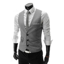 Load image into Gallery viewer, New Men Dress Vests For Men Slim Fit