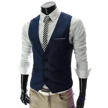Load image into Gallery viewer, New Men Dress Vests For Men Slim Fit
