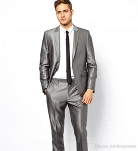 Groomsmen Peaked Black Lapel Groom Tuxedos