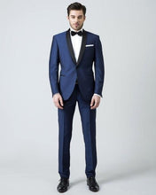 Load image into Gallery viewer, Groomsmen Peaked Black Lapel Groom Tuxedos